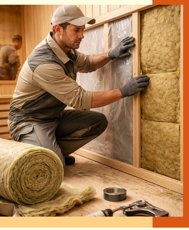 Утепление сауны изнутри в Верхнем Уфалее от 6652 руб. за м2 | ППУ, под ключ — ТепломастерВрф